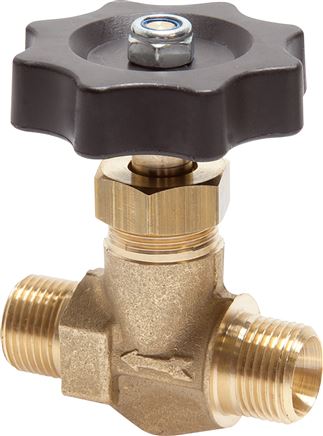 Exemplary representation: Ball shut-off valve, straight